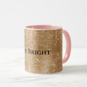Mug Glitzy Champagne Gold Sparkam (Devant droit)
