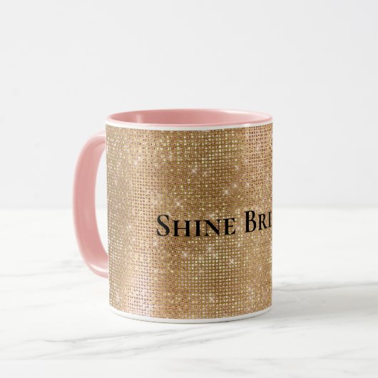 Mug Glitzy Champagne Gold Sparkam (Devant gauche)