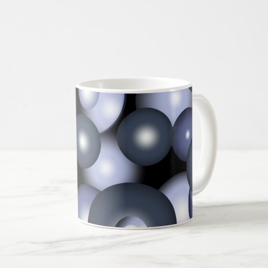 Mug Global Concentric Circle Orbital Art Abstrait (Devant droit)