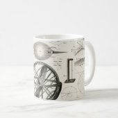 Mug Globe astronomique vintage (Devant droit)