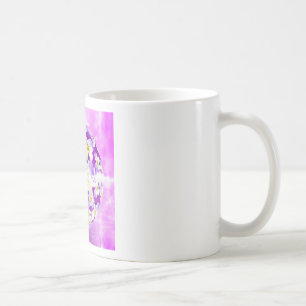Mug Globe au motif subtil et simple de fleurs de pensé