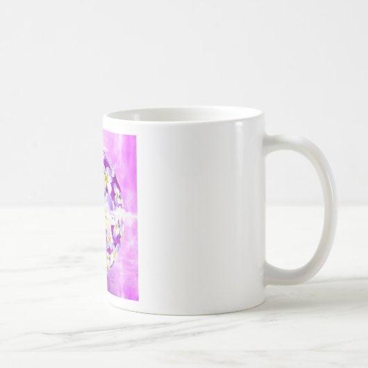 Mug Globe au motif subtil et simple de fleurs de pensé (Droite)