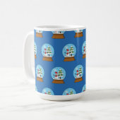 Mug Globe de neige avec Snowman et Pine Tree (Devant gauche)
