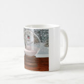 Mug Globe de neige de bonhomme de neige (Devant droit)