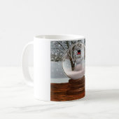 Mug Globe de neige de bonhomme de neige (Devant gauche)