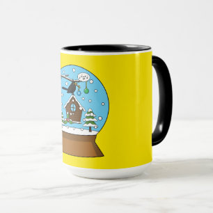 Mug Globe des neiges avec chant Blackbird