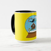 Mug Globe des neiges avec chant Blackbird (Devant gauche)