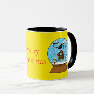 Mug Globe des neiges avec chant Blackbird