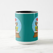 Mug Globe des neiges avec Chouette du Père Noël (Centre)