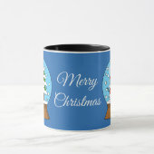 Mug Globe des neiges avec Snowman et Pine Tree | Perso (Centre)