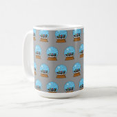 Mug Globe des neiges avec trois Chouettes Gnomes (Devant gauche)