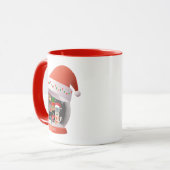 Mug Globe des neiges des fêtes des chats (Devant gauche)