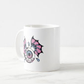Mug Globe oculaire gothique avec ailes (Devant gauche)
