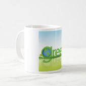 Mug Globe Terre Verte Éco-Amical Nature (Devant gauche)