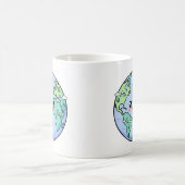 Mug Globe Terrestre Mignon Cadeau d'Appréciation pour (Centre)