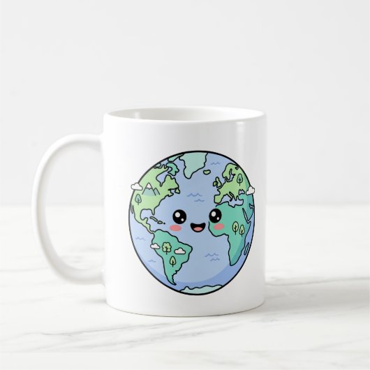 Mug Globe Terrestre Mignon Cadeau d'Appréciation pour (Gauche)