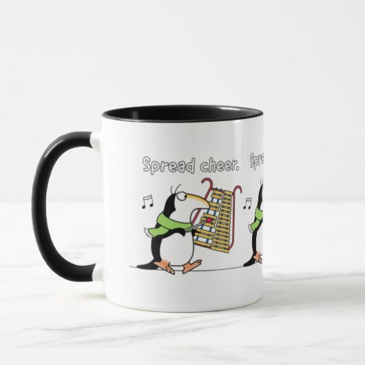 Mug GLOCKENSPIEL PENGUIN "Spread Cheer" Sandra Boynton (Gauche)