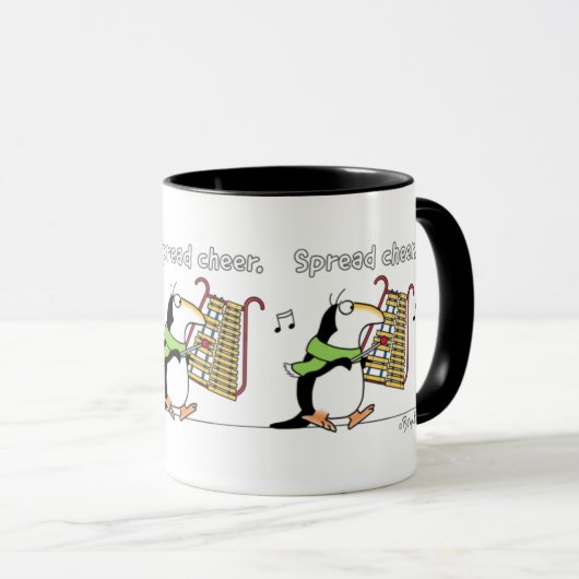 Mug GLOCKENSPIEL PENGUIN "Spread Cheer" Sandra Boynton (Devant droit)