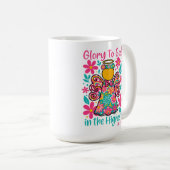 Mug Gloire à Dieu dans le plus grand chrétien de Noël (Devant droit)