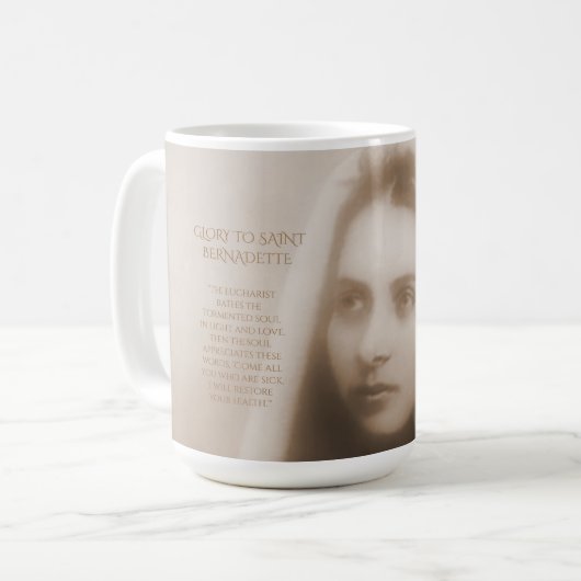 Mug Gloire À Saint Bernadette (Devant gauche)