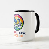 Mug Gloire au grand oiseau Tit (Devant droit)