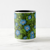 Mug Gloire du matin en bleu et vert (Centre)
