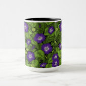 Mug Gloire du matin en violet et vert (Centre)