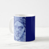 Mug Gloria Swanson en bleu (Devant gauche)
