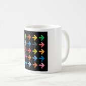 Mug Glossy Arrows Set Vibrant Directional Pointers (Devant droit)