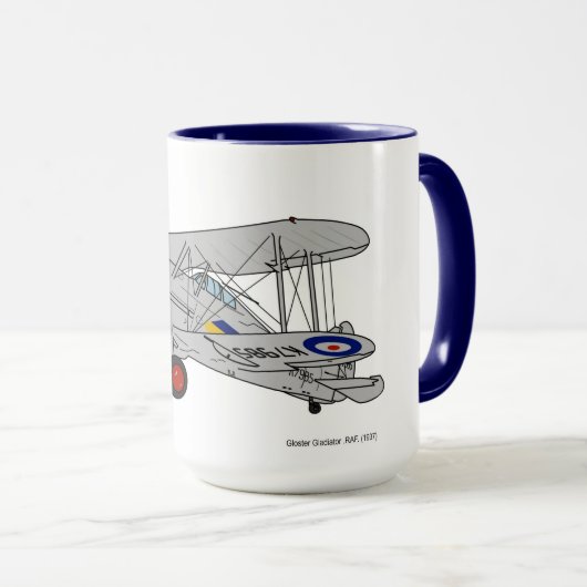 Mug Gloster Gladiator Biplane (Devant droit)