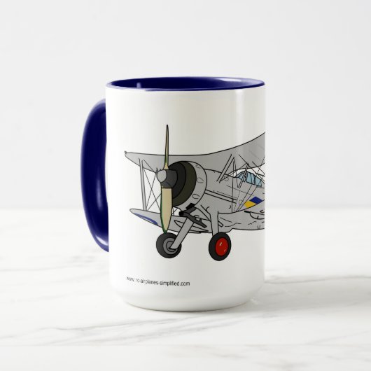 Mug Gloster Gladiator Biplane (Devant gauche)