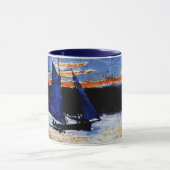Mug Gloucester Coucher de soleil peinture par Winslow  (Centre)