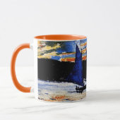 Mug Gloucester Coucher de soleil peinture par Winslow (Gauche)