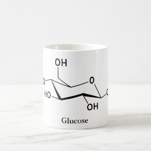 Mug Glucose Sucre Molécule Chimie Science