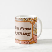 Mug Gluten Libre Tout Orange et esthétique Brown (Devant droit)