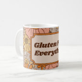 Mug Gluten Libre Tout Orange et esthétique Brown (Devant gauche)