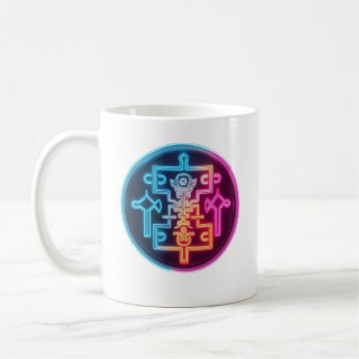 Mug Glyphes lumineux - Symboles anciens