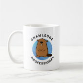 Mug Gnawledge Professional Funny Beaver Pun (Gauche)