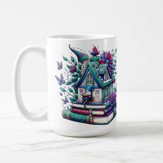 Mug Gnome avec des livres (Gauche)