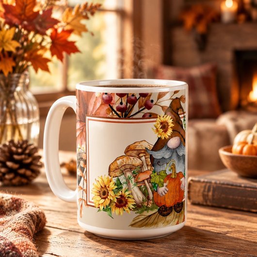 Mug Gnome de feuillage d'automne