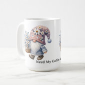 Mug Gnome de fleur de marguerite mignon personnalisé p (Devant gauche)