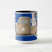Mug Gnome de la Force aérienne avec Camion militaire (Centre)