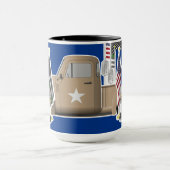 Mug Gnome de la Garde côtière avec camion militaire (Centre)
