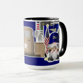 Mug Gnome de la Marine avec camion militaire (Devant droit)