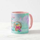 Mug Gnome De Lapin De Pâques Avec Oeufs De Panier (Devant droit)