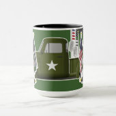 Mug Gnome de l'armée avec camion militaire (Centre)