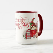 Mug Gnome de Noël au Chocolat Chaud (Devant droit)