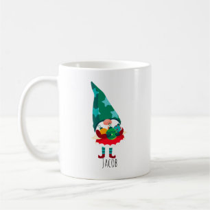 Mug Gnome de Noël mignonne avec ornements de Noël