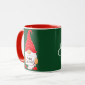Mug Gnome de Noël personnalisé (Devant gauche)