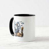 Mug Gnome d'Halloween Chat Noir (Devant gauche)